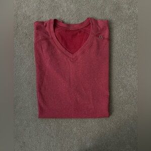lululemon athletica Red Short Sleeve Tee